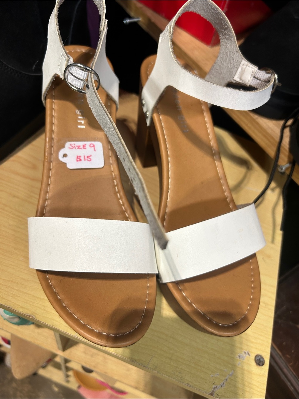 Madden Girl White Ankle-Strap Open-Toe Sandals